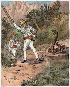 Snake Attack by Henri Garnier Tanconville