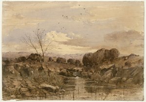 Landscape with Stream by Henri-Joseph Harpignies