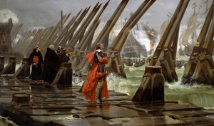 Richelieu on sea wall at La Rochelle