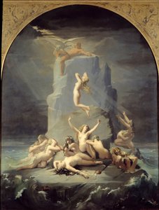 Desolation of the Oceanids at the Foot of the Rock Where Prometheus is Chained by Henri Lehmann