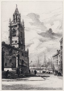 St Nicholas Church, Liverpool by Henri (after) Toussaint