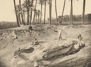 Statue of Sesostris Overturned (Saqqarah)