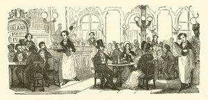 The Coffee-House Waiter by Henri Bonaventure (after) Monnier