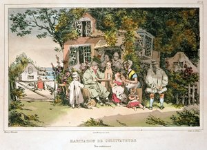 Farmers house by Monnier, early 19th century