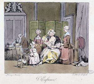 Nurse, Servants, Baby and Child in the Aristocracy of the 18th Century - in “Jadis et aujourd