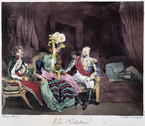 A Protector - in “Esquisses parisiennes” by Henri Monnier, ed. Delpech, Paris by Henri Bonaventure Monnier