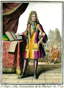 Portrait of Jean Baptiste Lully (Engraving by Henri Bonnart) by Henri Bonnart