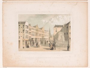 View of the Manneken Pis Fountain by Henri Borremans (attributed to)
