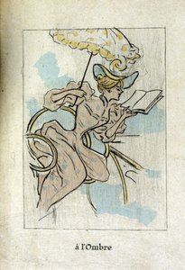 A woman reading