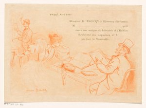 Announcement of the Establishment of the Bookstore and Publishing House of Henry Floury in Paris by Henri Boutet