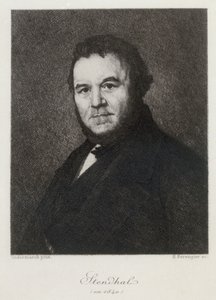 Portrait of Marie-Henri Beyle, dit Stendhal by Henri Bérengier