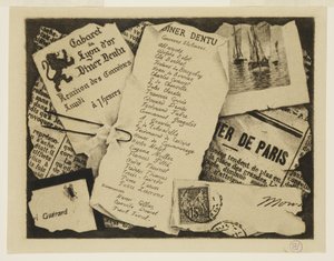 A Piece of Newspaper, an Envelope, and a Fly