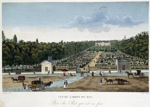 View of the Jardin du Roi (Garden of Plants) taken from the bridge opposite - in Views of Paris by Courvoisier by Henri Courvoisier Voisin