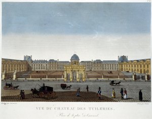 View of the Chateau des Tuileries - in 