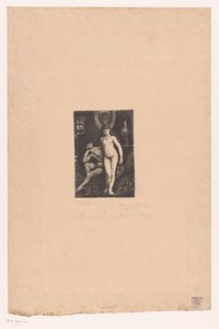 Standing Naked Woman and Sitting Naked Man by Henri De Groux (signed by artist)