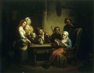The Letter by Henri Decaisne