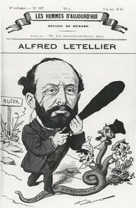 Caricature of Alfred Letellier, from 