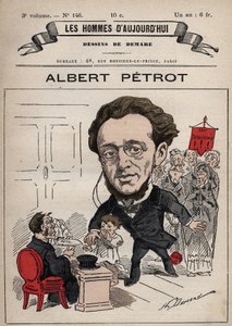 Cartoon of Albert Petrot 1837-1897 from 