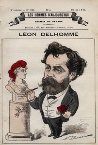 Cartoon of Leon Alexandre Delhomme from 