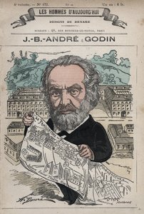 Familistere de Guise - The Familistery of Guise and its founder Jean-Baptiste Andre Godin (1817-88), from 