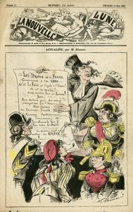 Illustration by Henri Demare (1846-1888) for the Cover of La Nouvelle Lune