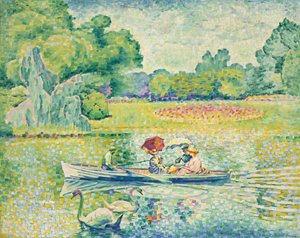 Boating in the Bois de Boulogne, c.1899-1900 by Henri Edmond Cross