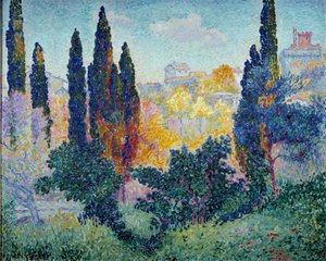 The Cypresses at Cagnes by Henri Edmond Cross