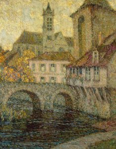 La Porte de Bourgogne, Moret by Henri Eugene Augustin Le Sidaner