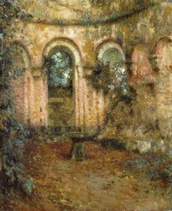 The Grounds of the Castle by Henri Eugene Augustin Le Sidaner