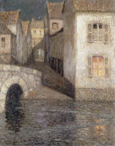 The House by the River, Chartres by Henri Eugene Augustin Le Sidaner
