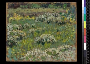The Pond Garden, Hampton Court by Henri Eugene Augustin Le Sidaner