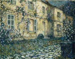 The Summer House by Henri Eugene Augustin Le Sidaner