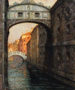 Venice - the Bridge of Sighs by Henri Eugene Augustin Le Sidaner