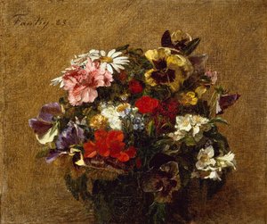 Bouquet of Flowers by Ignace Henri Jean Fantin Latour