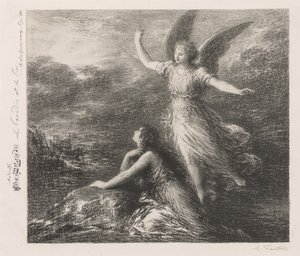 Debut from Paradise and the Peri (Second Plate) by Henri Fantin-Latour