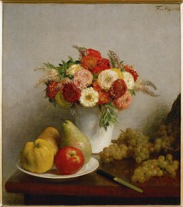 Flowers and Fruits by Henri Fantin-Latour