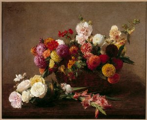 Here are Flowers of Mid Summer by Ignace Henri Jean Fantin Latour