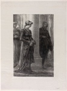 The Mastersingers of Nuremberg, Act I: Walther and Eva Meet by Henri Fantin-Latour