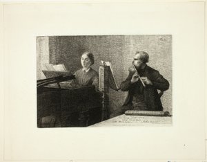 A Piece by Schumann by Ignace Henri Jean Fantin Latour