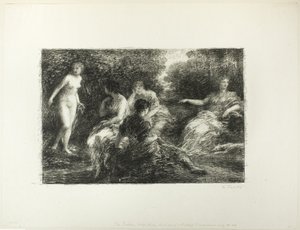 Bathing Women, third large plate by Ignace Henri Jean Fantin Latour