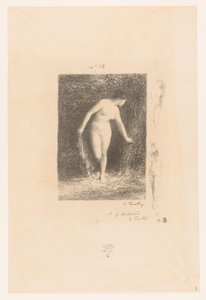 Diana Undressing to Bathe (series: Poems of André Chénier) by Ignace Henri Jean Fantin Latour
