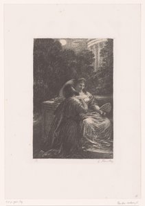 Dido and Aeneas in the Moonlight by Ignace Henri Jean Fantin Latour