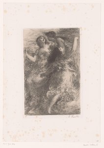 Three Rhine Daughters Playing at the Bottom of the Rhine by Ignace Henri Jean Fantin Latour