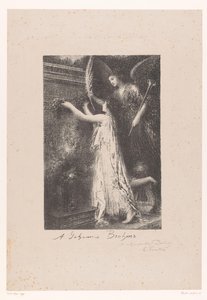 Angel and Personification of Fame Bringing Wreath to the Tomb of Johannes Brahms