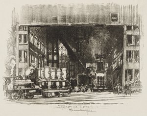 English War Work: The Urns, Casting Big Shells by Ignace Henri Jean Fantin Latour