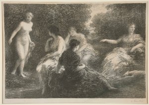 Five Nymphs by Ignace Henri Jean Fantin Latour