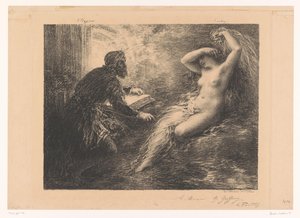 Klingsor Summons Kundry with an Incantation by Ignace Henri Jean Fantin Latour