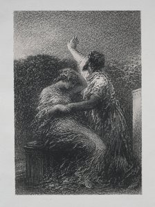 The Magi Balthazar and Fatime by Ignace Henri Jean Fantin Latour