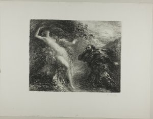 Manfred and Astartea, third plate by Ignace Henri Jean Fantin Latour