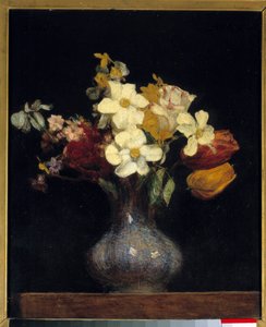 Narcissus and Tulips by Ignace Henri Jean Fantin Latour